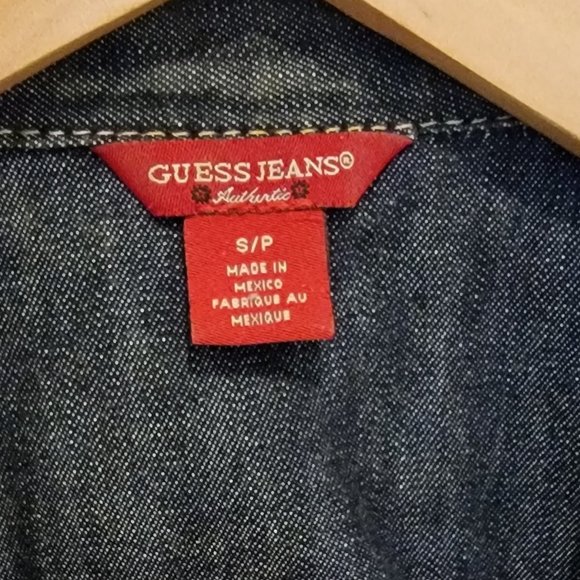 Guess Jeans Blue Denim Jacket with Tie - Picture 7 of 7